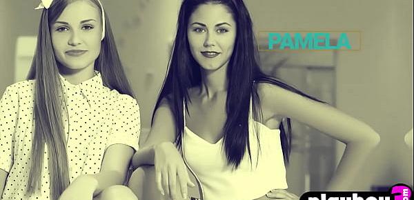 trendsHot teens Angel B and Pamela posed totally naked and exposed their amazing bodies